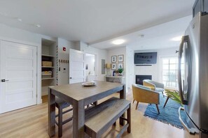 Dining - Dreamy ocean-view perch with furnished balcony & beach access - dog-friendly (Dennis Port)