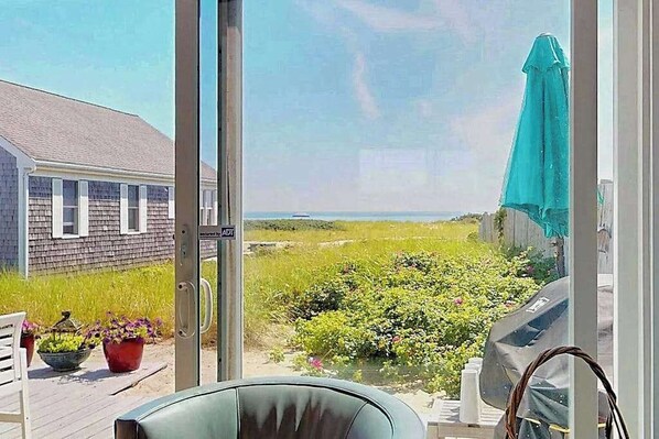 Interior - Quiet cottage on the beach with deck, grill, AC, & water views (Truro)