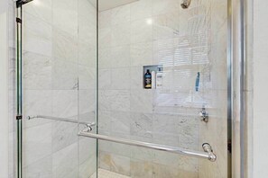 Shower, hair dryer, towels - Bright spacious downtown home; walk to beach & lighthouse (Edgartown)