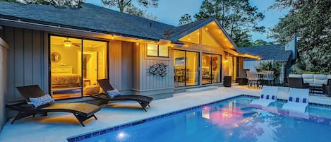 A heated pool