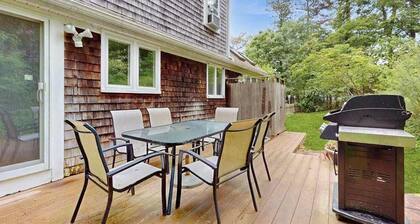 Dog-friendly home with firepit, deck & washer/dryer - walk to Sandy Neck Beach