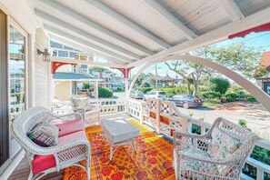 Terrace/patio - Elegant Dream Home w/ Luxurious Living Spaces, Full Kitchen, & Wraparound Porch (Oak Bluffs)