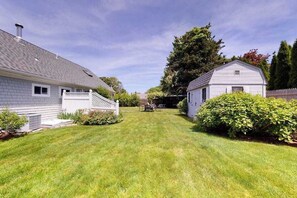 Exterior - Inviting duplex with central AC, grill, firepit, & walk to beach (Falmouth)
