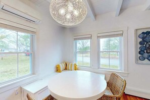Dining - Inviting home + apartment near beach with furnished deck, yard, & grill (Bourne)