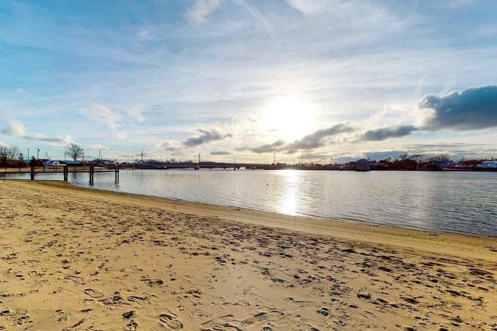 Vlak bij het strand