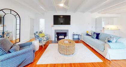 Inviting home + apartment near beach with furnished deck, yard, & grill