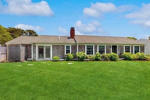 Exterior - Home near beach & tennis/basketball court with firepit, grill, & patio (Chatham)