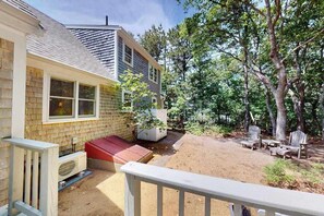 Terrace/patio - Airy home with AC, W/D, deck, & bikes- close to Nauset Light Beach & trails (Eastham)