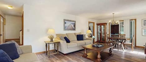 TV, DVD player, offices