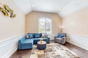 TV, fireplace, table football - Modern home with dog-friendly yard, private pool/hot tub, pickleball & fast WiFi (Mashpee)