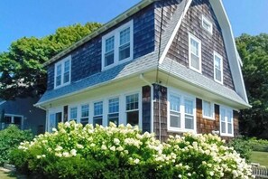 Exterior - Coastal bay view home with patio, W/D, AC, & amazing location (West Yarmouth)