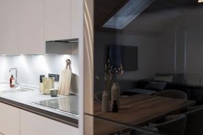Fridge, microwave, oven, stovetop - Duplex | Very Spacious | Modern | Mont Blanc View (Chamonix-Mont-Blanc)