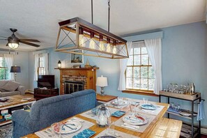 TV, video games, DVD player, table football - Steps to Shops, Eateries & Bike Trail Updated Wellfleet Retreat near Beach (Wellfleet)