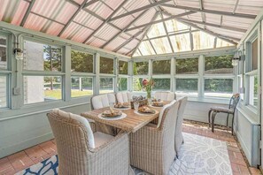 Dining - Grand home with historic charm, game room & spacious outdoor living spaces (South Dennis)