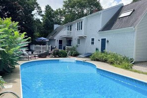 Pool - Elegant home with backyard pool & firepit - near beaches, shopping, & golf (Sandwich)