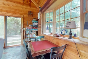 Interior - Waterfront gem with deck, bonus den & 2 kayaks - near dining & beach (South Yarmouth)