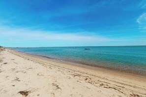En la playa