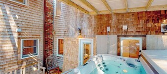 Expansive, dog-friendly home with sauna, decks & great location