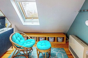 Interior - Light-filled home near beach and shops with AC, W/D, & balcony (Provincetown)