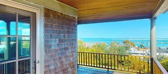 Charming & historical waterfront retreat with patio, W/D, & amazing balcony view