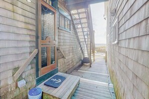 Exterior detail - Beachfront condo in the heart of town with water views, patio & grill (Provincetown)