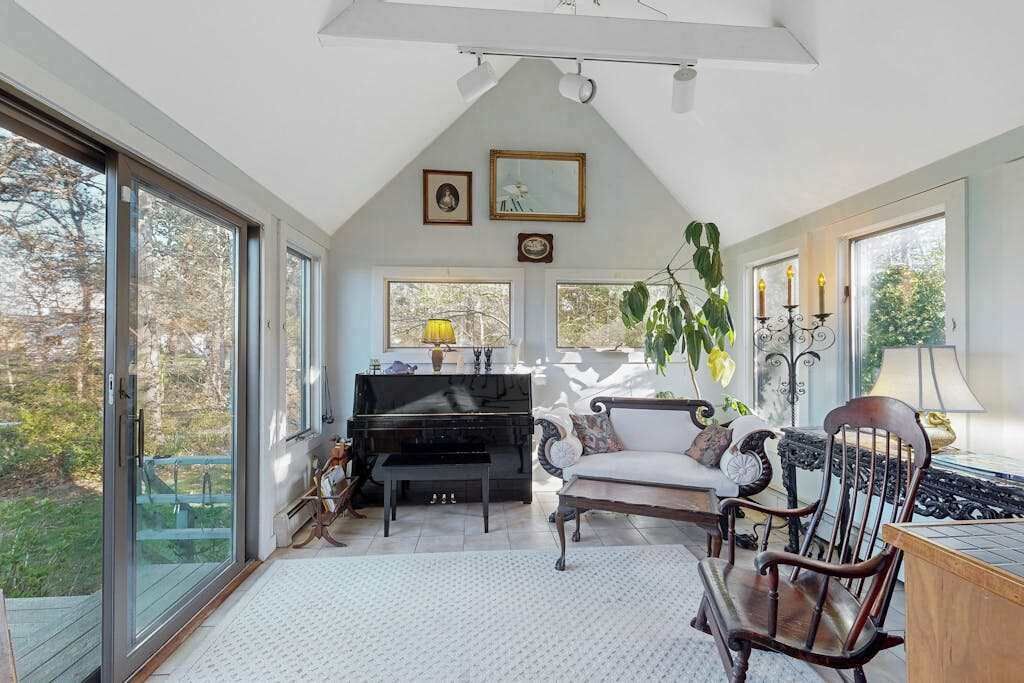 Private Island House With Close Beach Access And Water View From Deck - Massachusetts