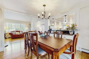 Dining - Charming home with open layout, deck, grill, AC, W/D, & yard (Osterville)
