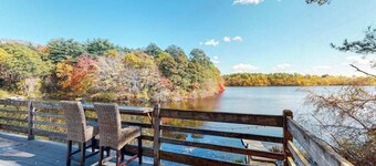 Lakefront home with private dock, deck, & lovely view - short drive to the cape