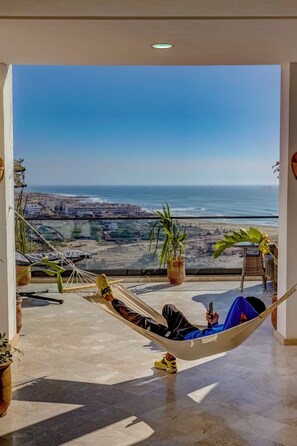 Terrace/patio - Studio with Terrace Overlooking the Beach (Tamraght)