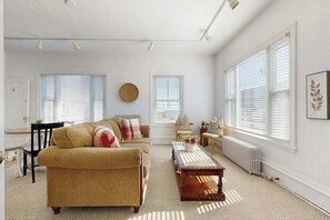 TV, offices - Heart of Provincetown Condo w/ ocean view and great walkability (Provincetown)