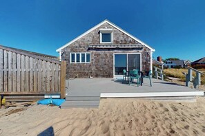 Exterior - Cozy cottage steps to the beach with patio, W/D, & partial AC (North Truro)