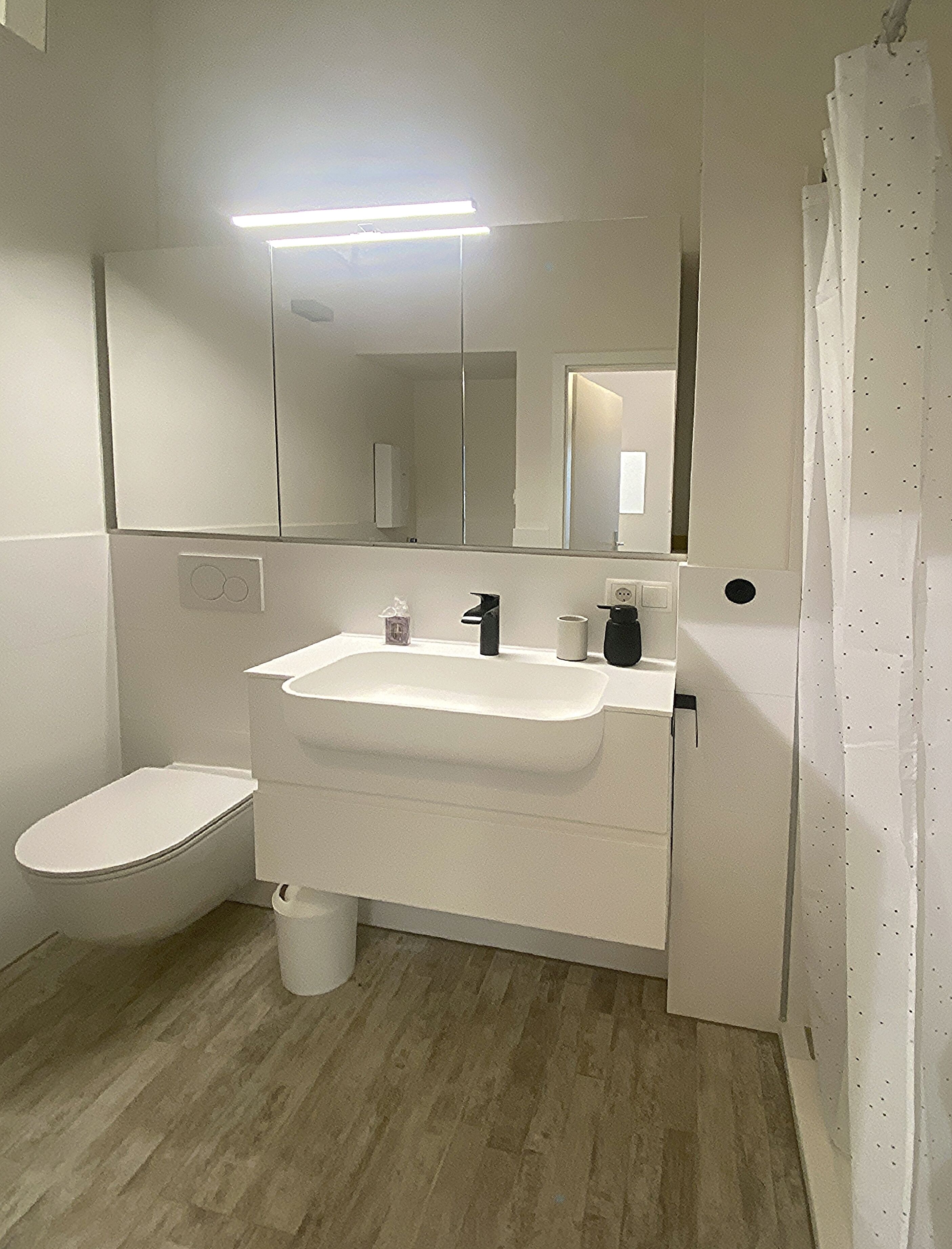 Towels, soap, toilet paper