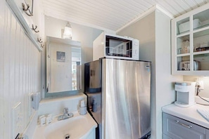 Interior - Charming coastal studio with private beach access, scenic patio, grill, & games (North Truro)