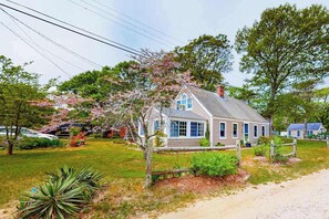 Exterior - Two-story home with beach access, sunroom, fast WiFi, washer/dryer, & partial AC (West Yarmouth)