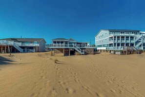 Exterior - Spacious oceanfront house w/beach access, decks, grill & free WIFI (Virginia Beach)
