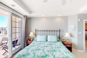 Iron/ironing board, WiFi, bed sheets - Second-floor, ocean view condo with balcony, foosball, WiFi & on-site pool/gym (Virginia Beach)