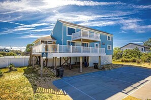 Exterior - Oceanside beach house with private hot tub & pool, spacious deck, games, W/D, AC (Virginia Beach)
