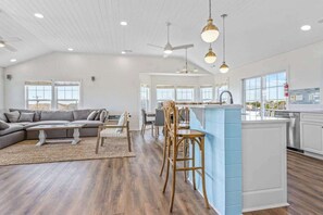TV, DVD player, offices - Spacious home across from the beach with partial ocean views, pool, & pool table (Virginia Beach)