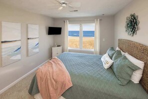 Iron/ironing board, WiFi, bed sheets - Oceanfront home with private pool, crow's nest deck, game room & fireplace (Virginia Beach)