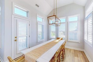 Dining - Three-story beach dream with a private pool, decks, & central AC (Virginia Beach)