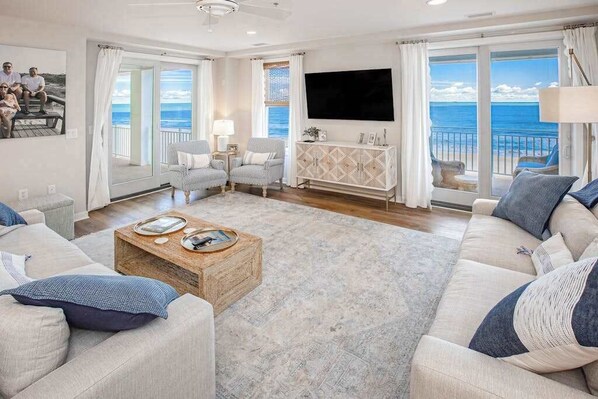 TV, DVD player, offices - Beachfront 3rd-floor condo with ocean views, 3 pools, free wifi gym & w/d (Virginia Beach)