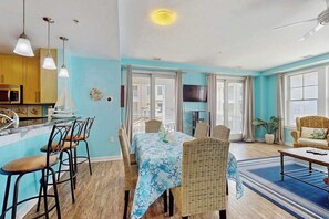 Dining - Coastal corner condo with poolview balcony, resort pools & walking path to pier (Virginia Beach)