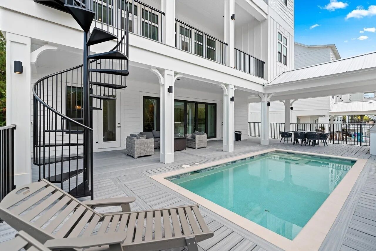 A heated pool