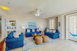 TV, offices - Oceanfront corner condo with washer/dryer, pool & fitness center (Virginia Beach)