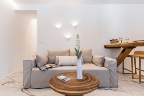 Living area - Elaia Home luxury village apartment for two Naxos (Naxos)