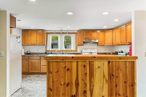 Fridge, microwave, oven, stovetop - Rural retreat near Necedah National Wildlife Refuge with deck, firepit, & grill (Necedah)
