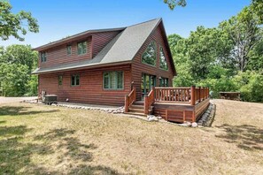 Exterior - Rustic lakefront home with shared dock & boat slip, game room & stunning gazeebo (Necedah)