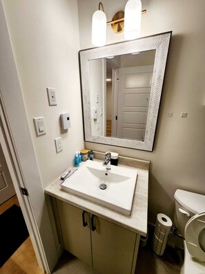 Bathroom - Welcome to our cozy and stylish 1 BR luxury apartment in Riverview, NewBrunswick (Riverview)