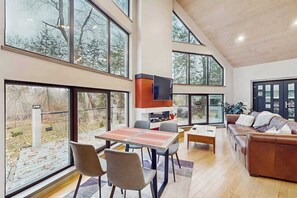 Interior - Modern Riverfront Home w/ gas fireplace, patio, grill, & washer/dryer, Dogs-OK (Baraboo)