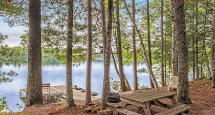 Designer cottage on Statenaker Lake with dock access, trails, & Norwegian Sauna